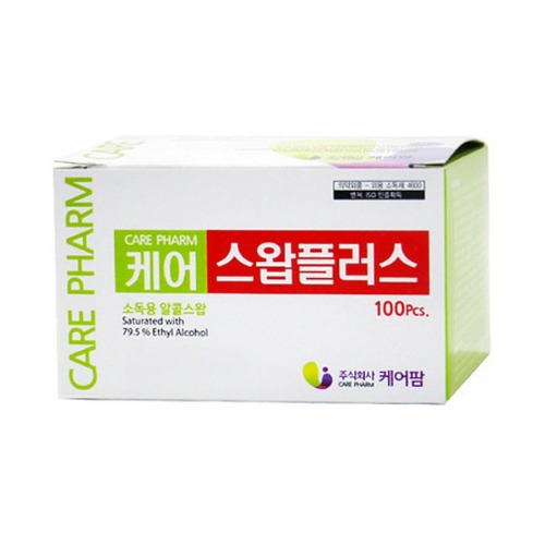 오픈메디칼케어팜 케어스왑플러스 알콜솜 100매 x 60개 소독솜