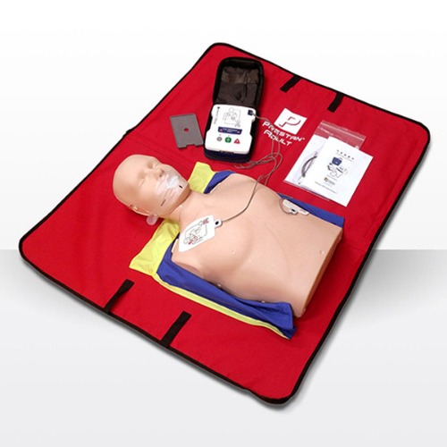 오픈메디칼프레스탄 심폐소생마네킹 제세동기세트 단순형 U100AEDT CPR 심폐소생술 실습