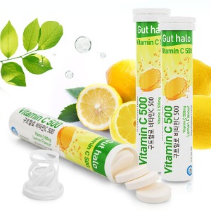 오픈메디칼구트할로 발포 비타민C (500mg x 20정) 레몬맛 12개